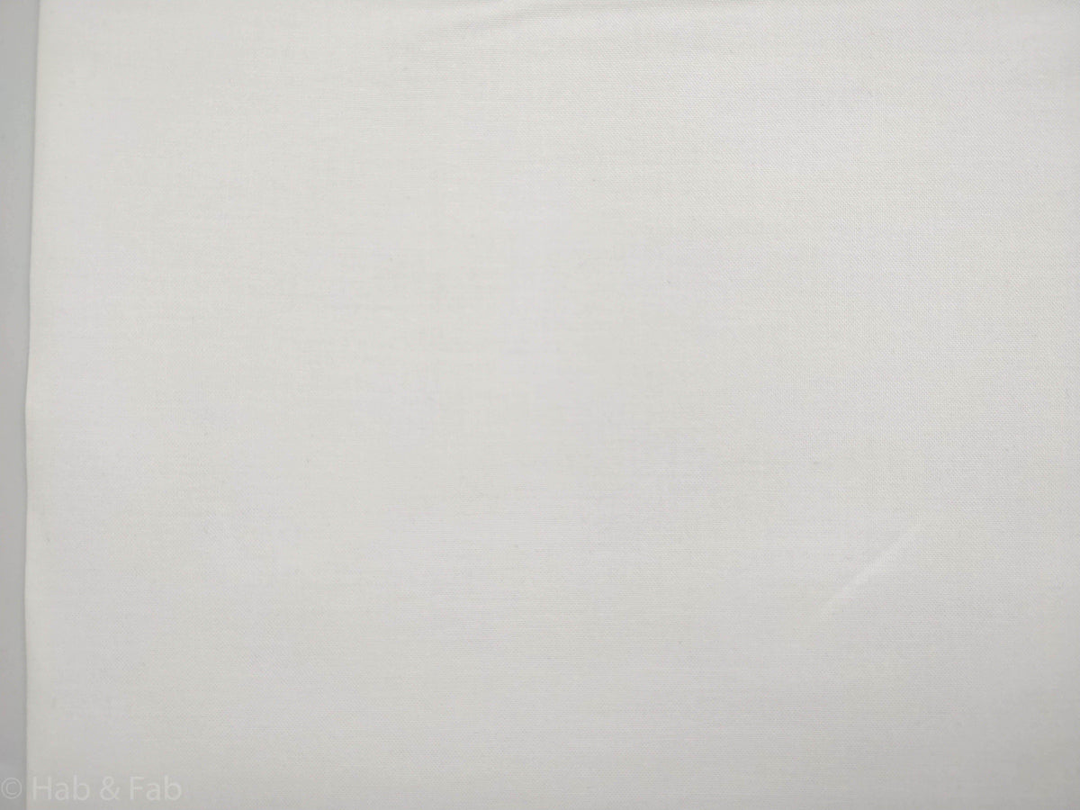 White Homespun Fabric Sold By The Meter Hab & Fab