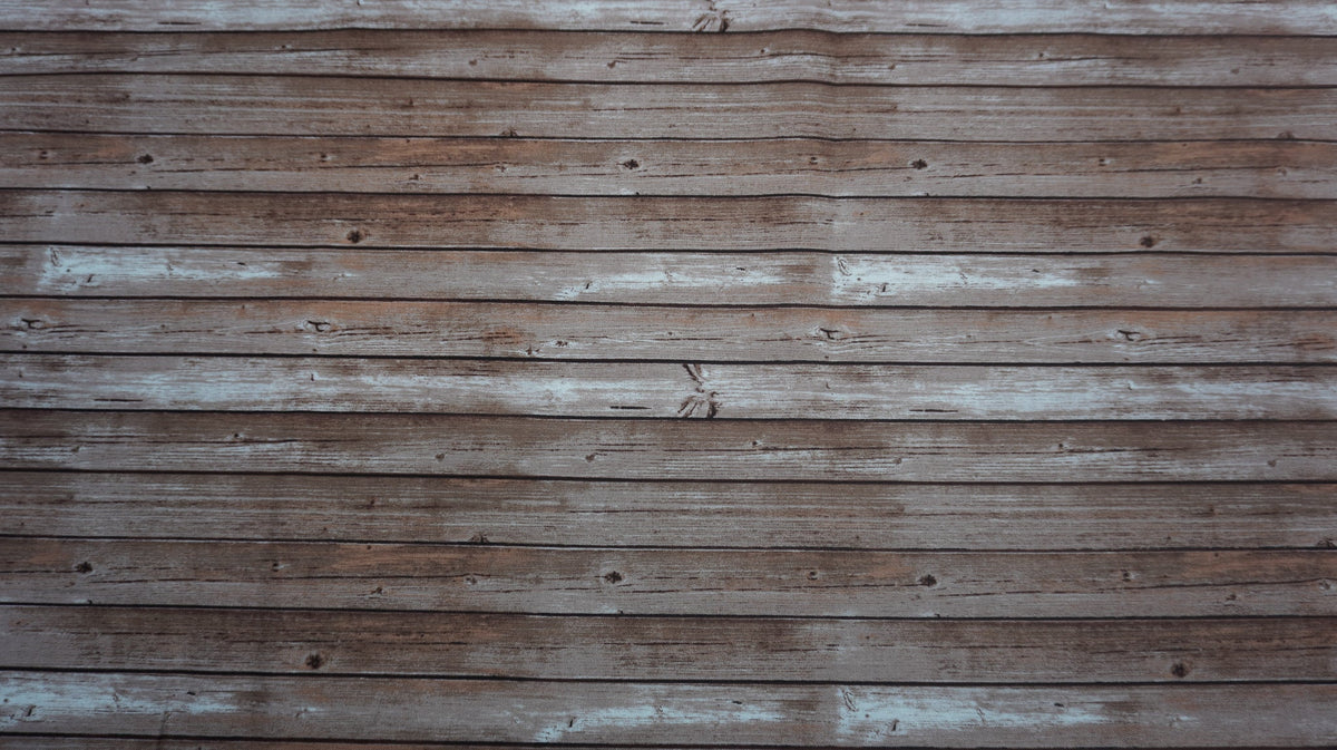 100 Cotton Warm Winter Wishes Timber Planks Hab & Fab